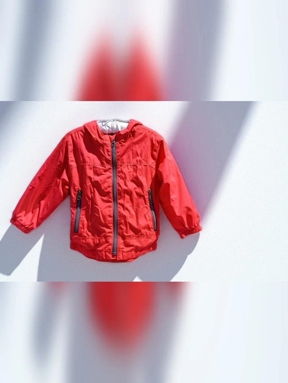Gap Jersey Lined Red Windbreaker 2T